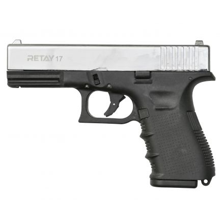 СХП Охолощенный пистолет Retay 17 Glock, кал. 9 мм, никель